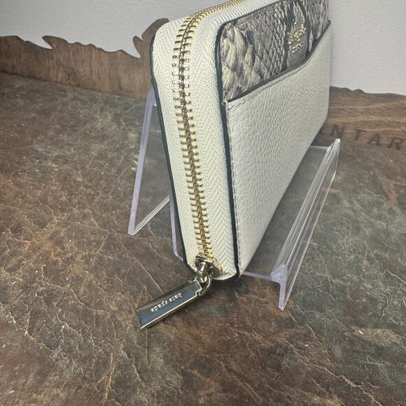 NWT Kate Spade Leila Leather Snake Python Zip Long Continental Wallet - Picture 7 of 8